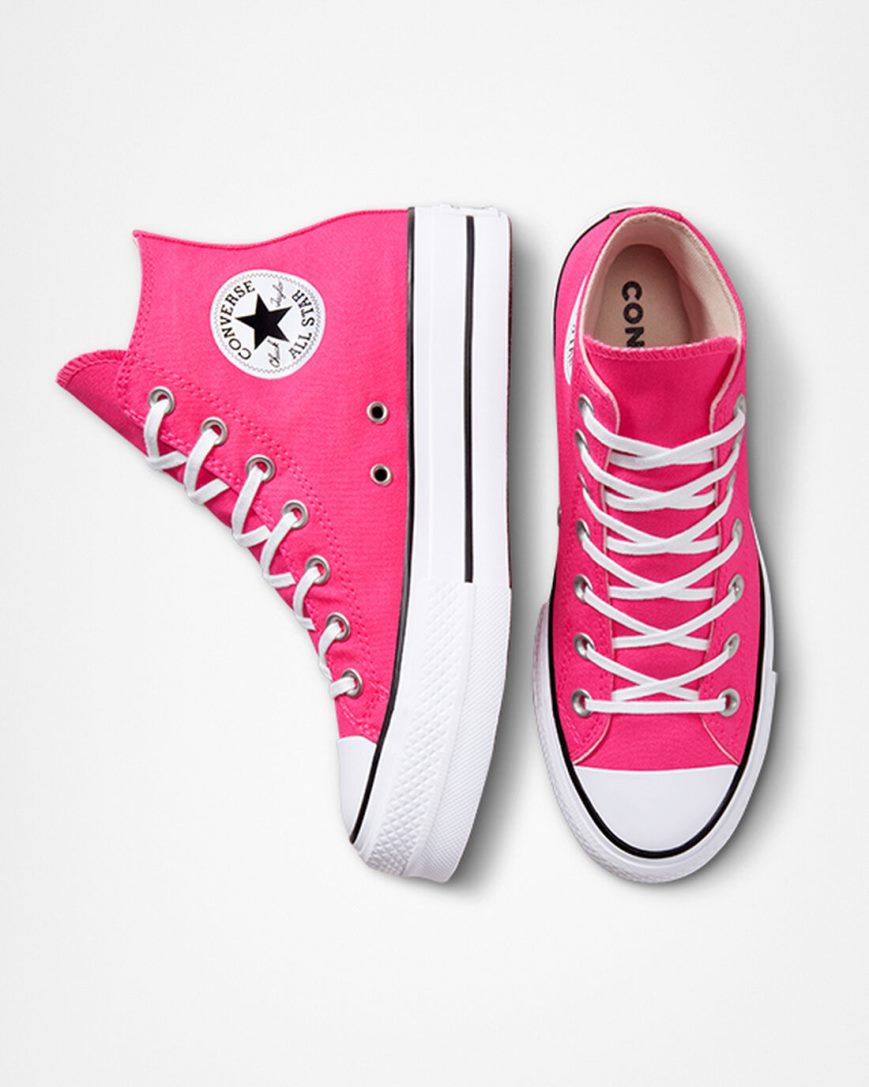 Women's Converse Chuck Taylor All Star Lift Canvas High Top Platform Shoes Pink / Black / White | AU 5C9E0C
